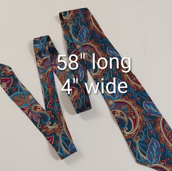 Vintage Christian Dior Silk Paisley Necktie - Picture 2 of 7